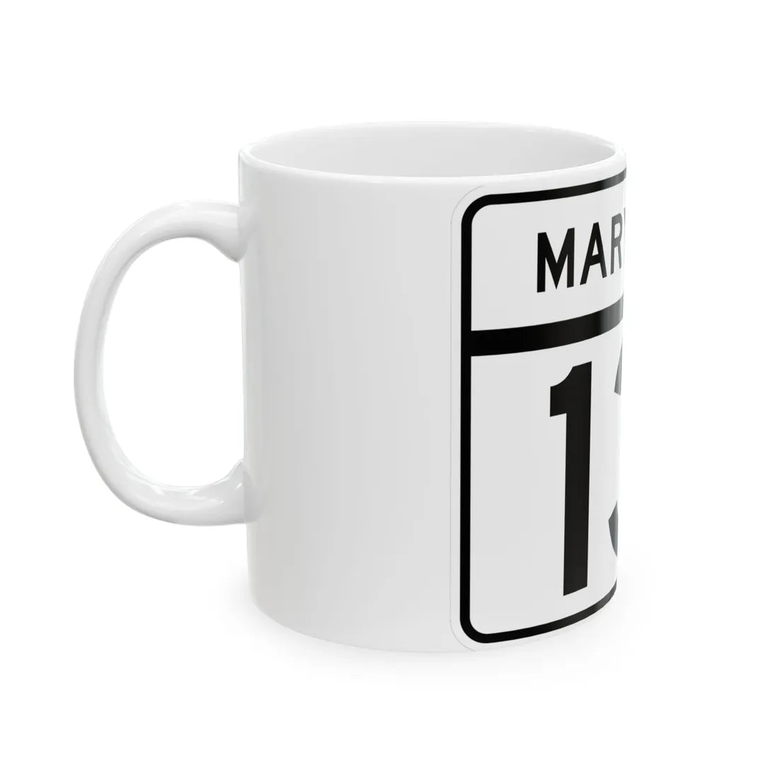MD Route 131 (Maryland) (Road Sign) White Coffee Mug - Go Mug Yourself