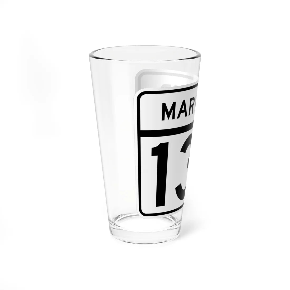 MD Route 132 (Maryland) (Road Sign) Pint Glass 16oz - Go Mug Yourself