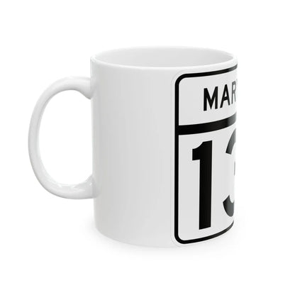 MD Route 132 (Maryland) (Road Sign) White Coffee Mug - Go Mug Yourself
