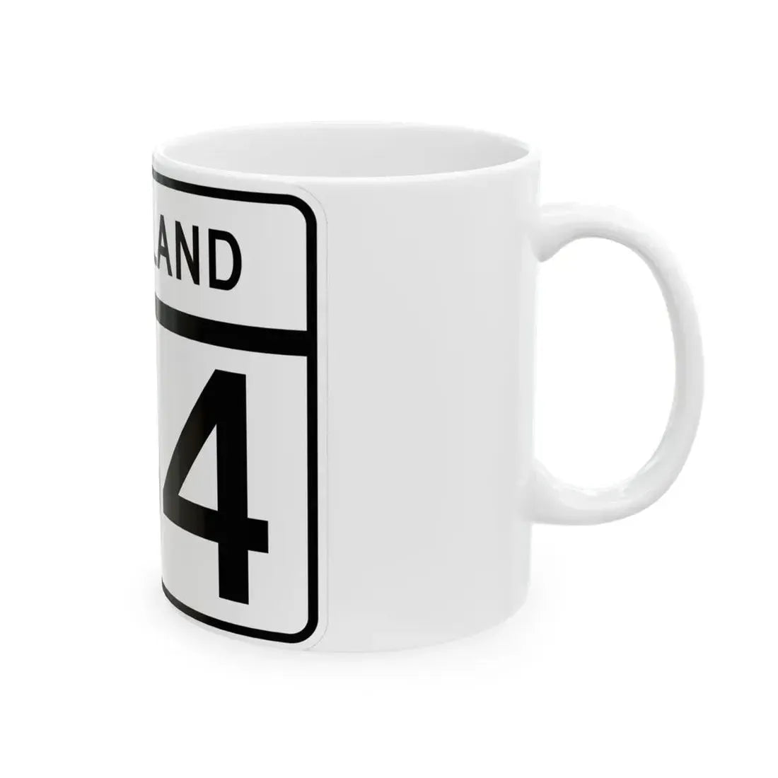 MD Route 134 (Maryland) (Road Sign) White Coffee Mug - Go Mug Yourself