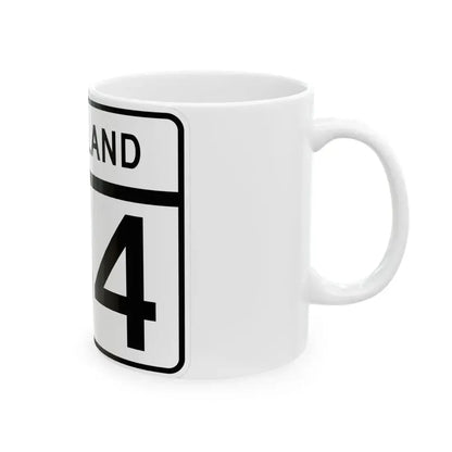 MD Route 134 (Maryland) (Road Sign) White Coffee Mug - Go Mug Yourself