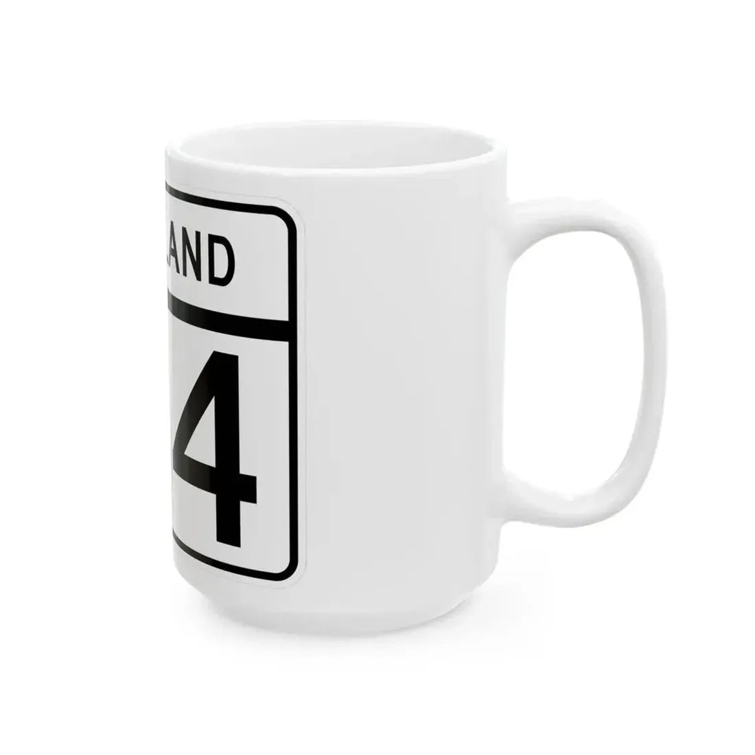 MD Route 134 (Maryland) (Road Sign) White Coffee Mug - Go Mug Yourself