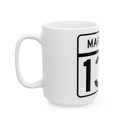 MD Route 135 (Maryland) (Road Sign) White Coffee Mug - Go Mug Yourself