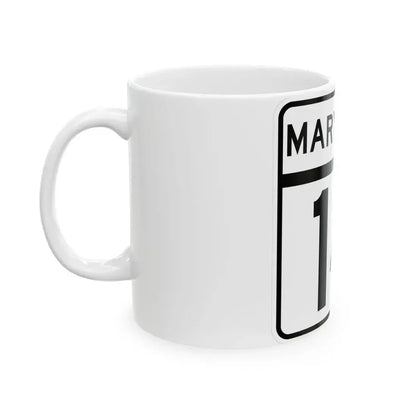 MD Route 14 (Maryland) (Road Sign) White Coffee Mug - Go Mug Yourself