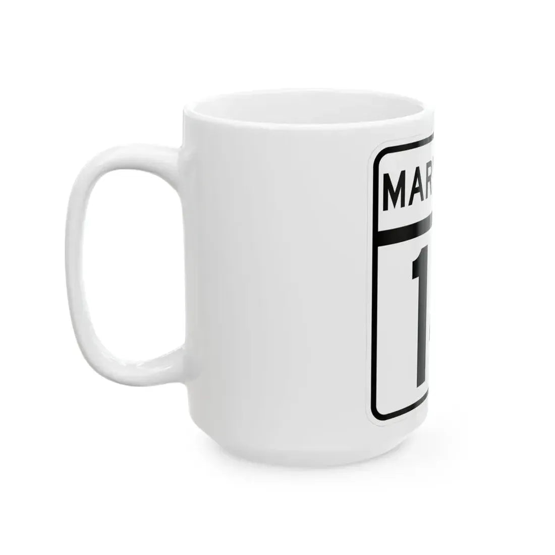 MD Route 14 (Maryland) (Road Sign) White Coffee Mug - Go Mug Yourself