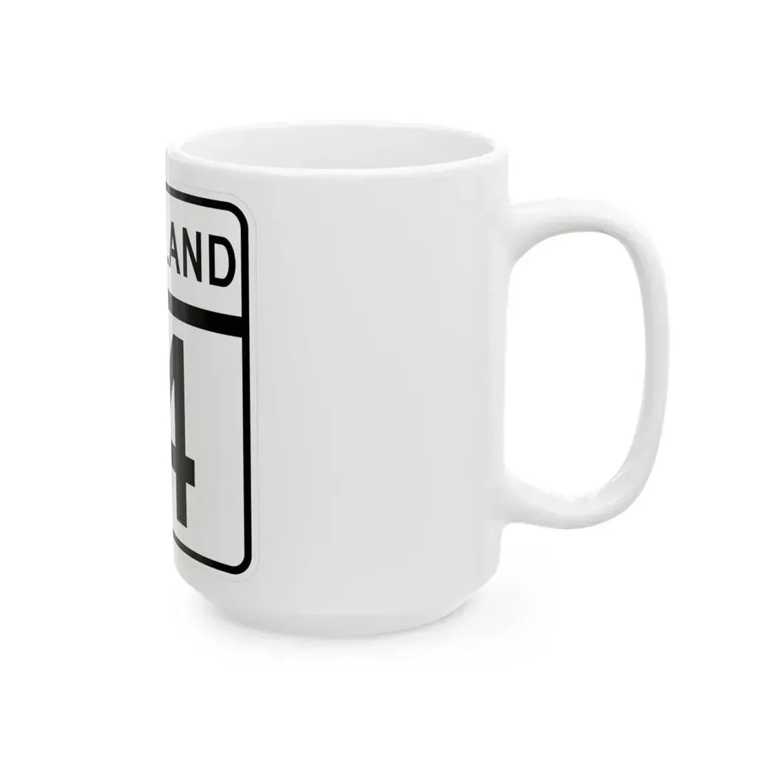 MD Route 14 (Maryland) (Road Sign) White Coffee Mug - Go Mug Yourself