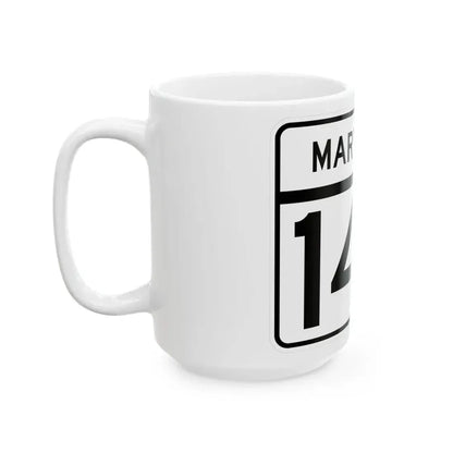 MD Route 140 (Maryland) (Road Sign) White Coffee Mug - Go Mug Yourself