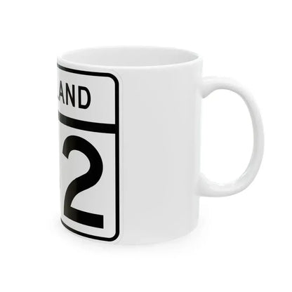MD Route 142 (Maryland) (Road Sign) White Coffee Mug - Go Mug Yourself
