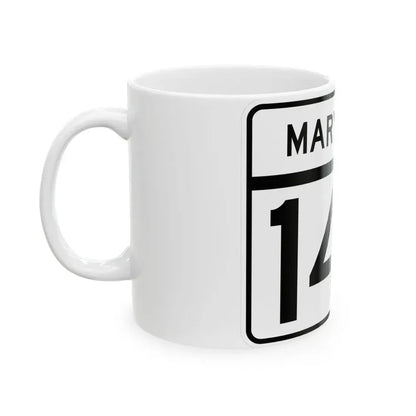 MD Route 143 (Maryland) (Road Sign) White Coffee Mug - Go Mug Yourself