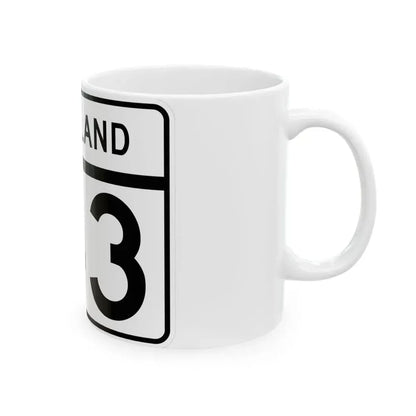 MD Route 143 (Maryland) (Road Sign) White Coffee Mug - Go Mug Yourself
