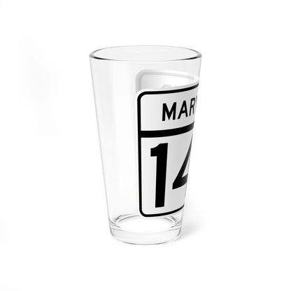 MD Route 144 (Maryland) (Road Sign) Pint Glass 16oz - Go Mug Yourself