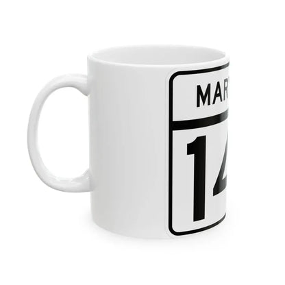 MD Route 147 (Maryland) (Road Sign) White Coffee Mug - Go Mug Yourself