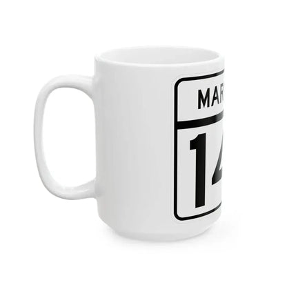 MD Route 147 (Maryland) (Road Sign) White Coffee Mug - Go Mug Yourself