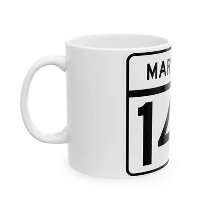 MD Route 148 (Maryland) (Road Sign) White Coffee Mug - Go Mug Yourself