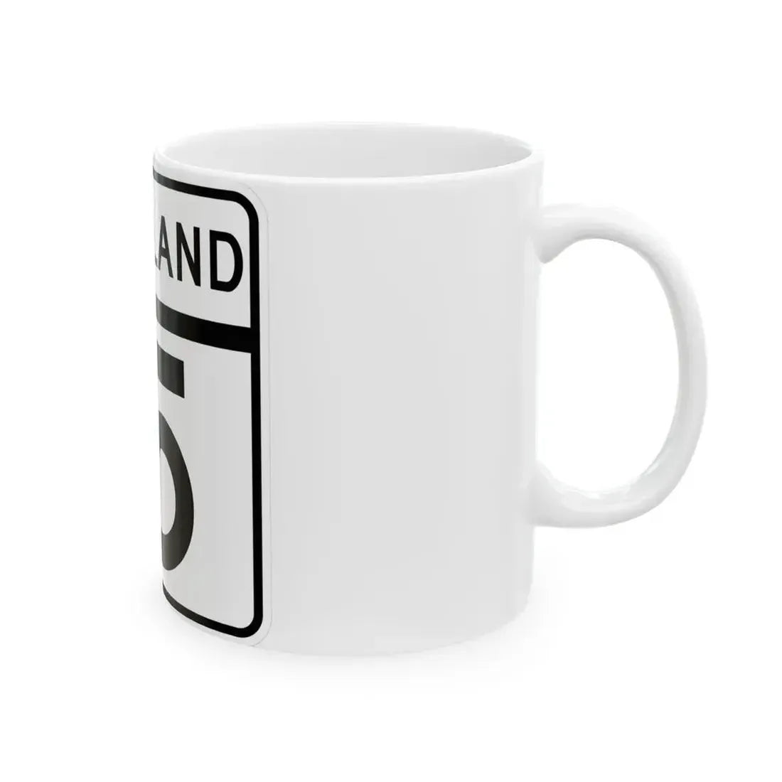 MD Route 15 (Maryland) (Road Sign) White Coffee Mug - Go Mug Yourself
