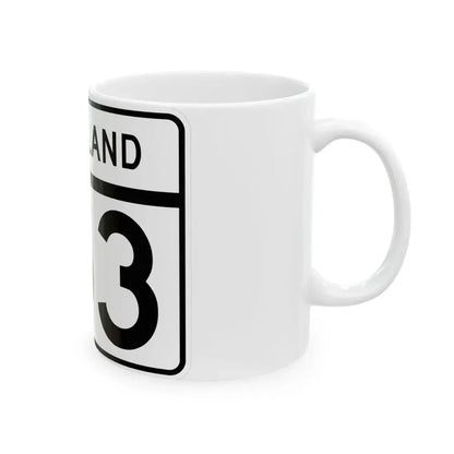 MD Route 153 (Maryland) (Road Sign) White Coffee Mug - Go Mug Yourself