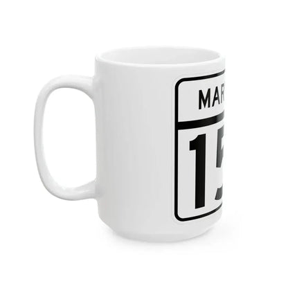 MD Route 153 (Maryland) (Road Sign) White Coffee Mug - Go Mug Yourself
