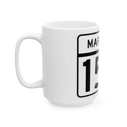MD Route 154 (Maryland) (Road Sign) White Coffee Mug - Go Mug Yourself