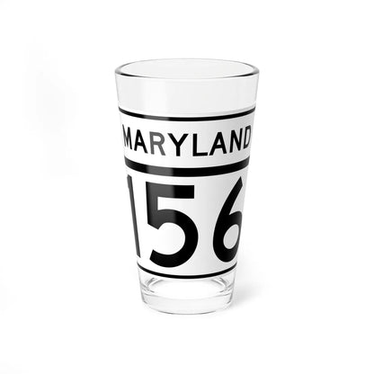 MD Route 156 (Maryland) (Road Sign) Pint Glass 16oz 16oz - Go Mug Yourself