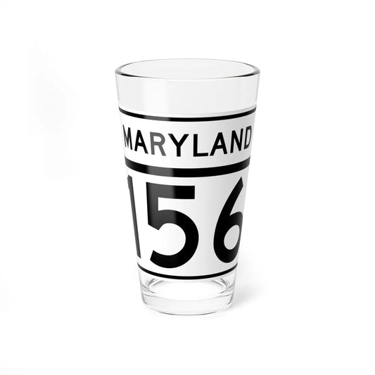 MD Route 156 (Maryland) (Road Sign) Pint Glass 16oz 16oz - Go Mug Yourself