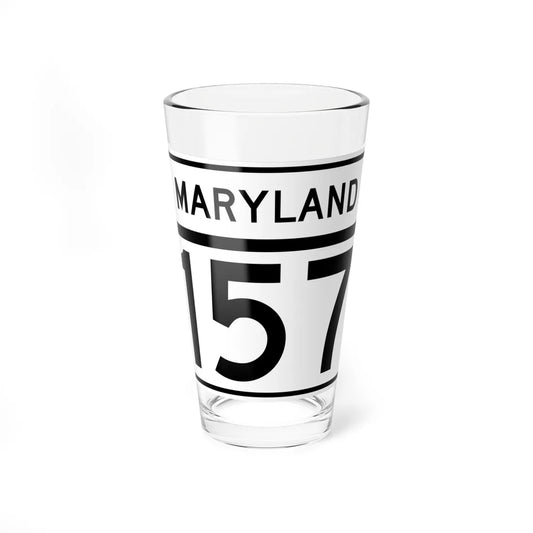 MD Route 157 (Maryland) (Road Sign) Pint Glass 16oz 16oz - Go Mug Yourself