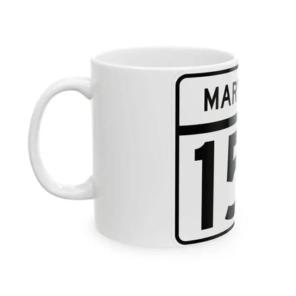 MD Route 157 (Maryland) (Road Sign) White Coffee Mug - Go Mug Yourself