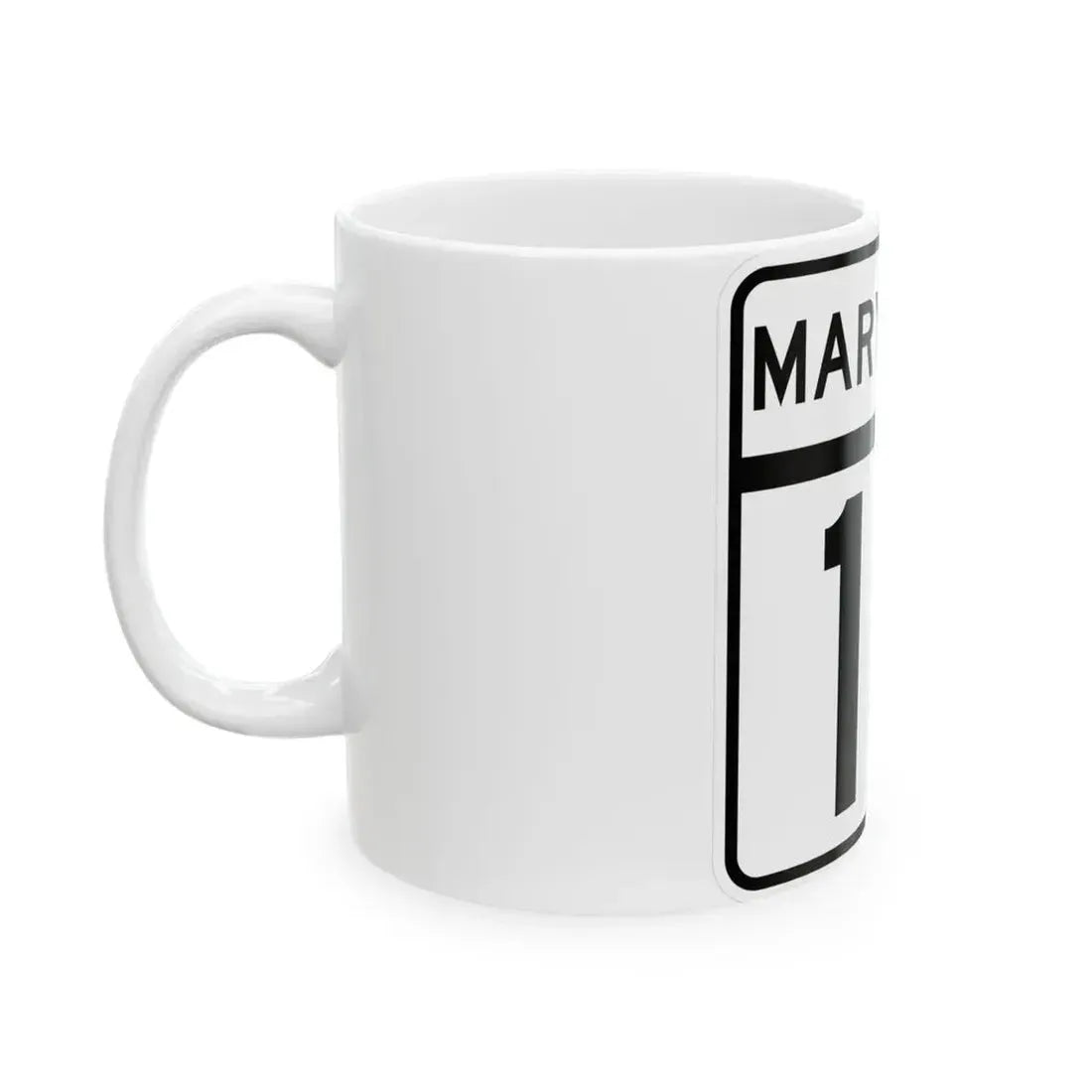 MD Route 16 (Maryland) (Road Sign) White Coffee Mug - Go Mug Yourself