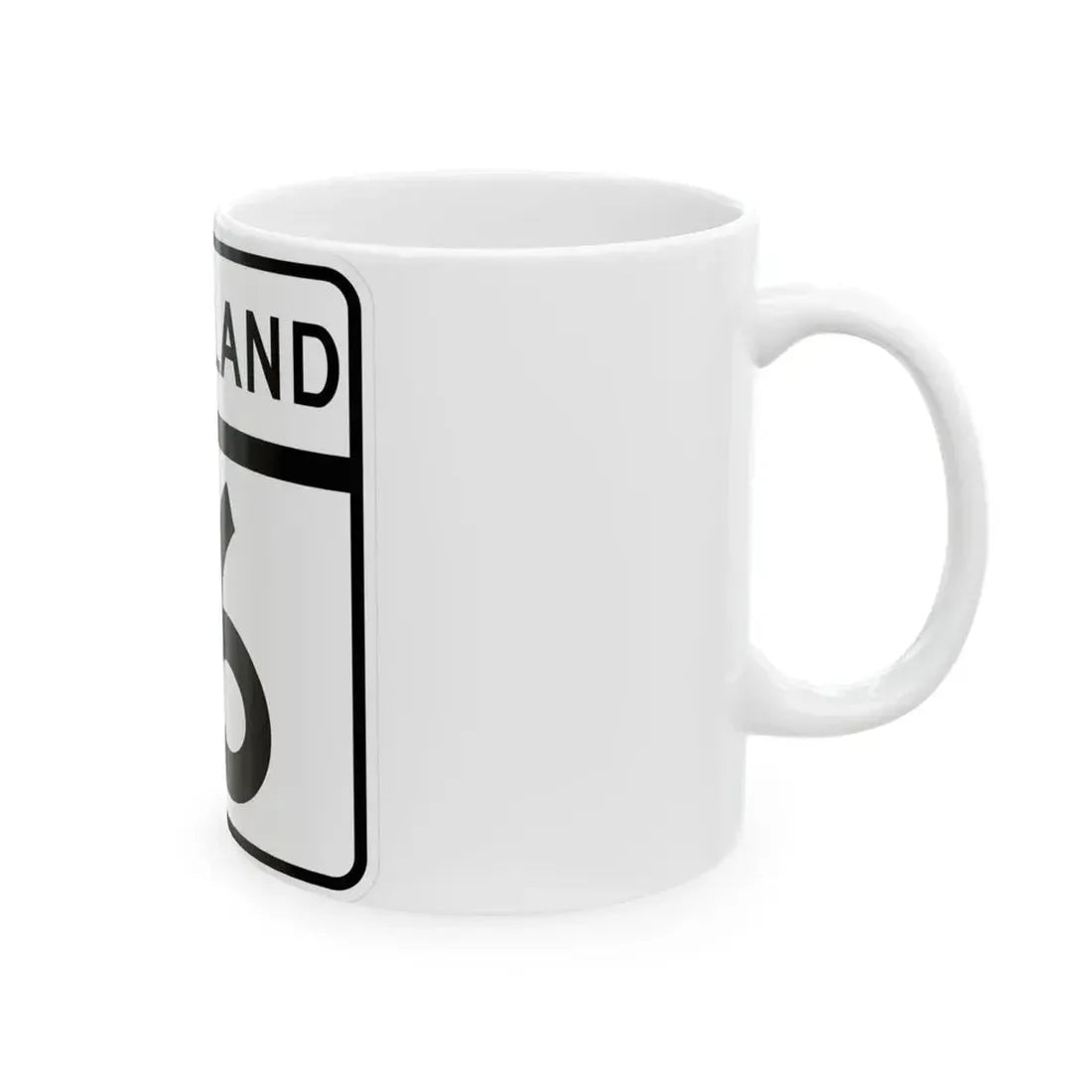 MD Route 16 (Maryland) (Road Sign) White Coffee Mug - Go Mug Yourself