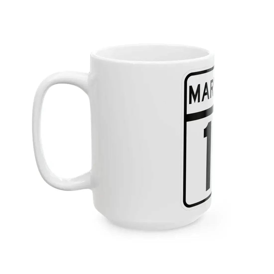 MD Route 16 (Maryland) (Road Sign) White Coffee Mug - Go Mug Yourself