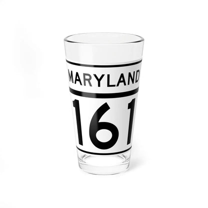 MD Route 161 (Maryland) (Road Sign) Pint Glass 16oz 16oz - Go Mug Yourself