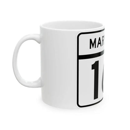 MD Route 161 (Maryland) (Road Sign) White Coffee Mug - Go Mug Yourself