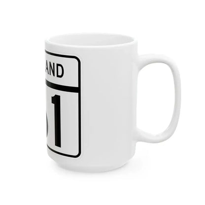 MD Route 161 (Maryland) (Road Sign) White Coffee Mug - Go Mug Yourself