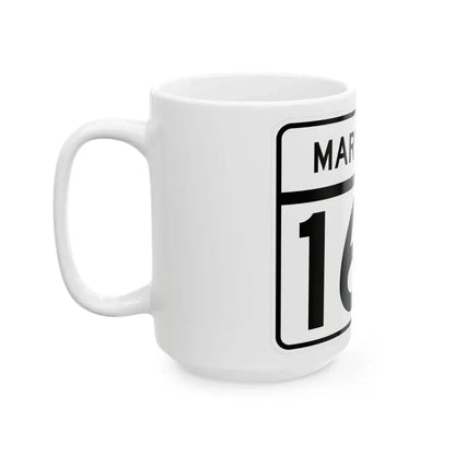 MD Route 163 (Maryland) (Road Sign) White Coffee Mug - Go Mug Yourself