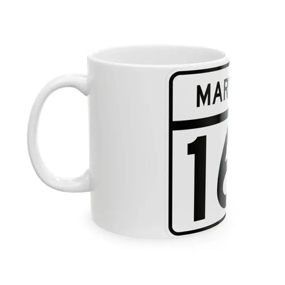 MD Route 167 (Maryland) (Road Sign) White Coffee Mug - Go Mug Yourself