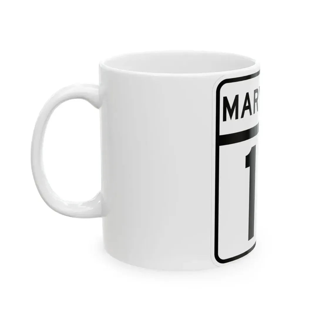 MD Route 17 (Maryland) (Road Sign) White Coffee Mug - Go Mug Yourself