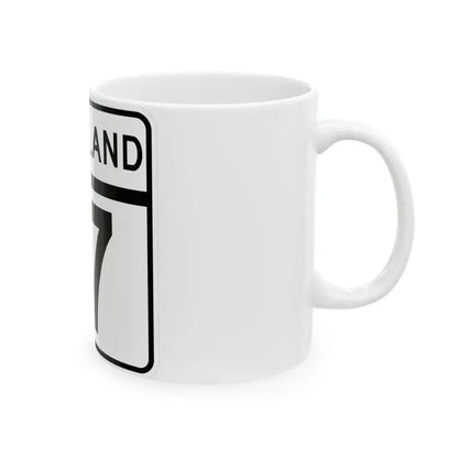 MD Route 17 (Maryland) (Road Sign) White Coffee Mug - Go Mug Yourself