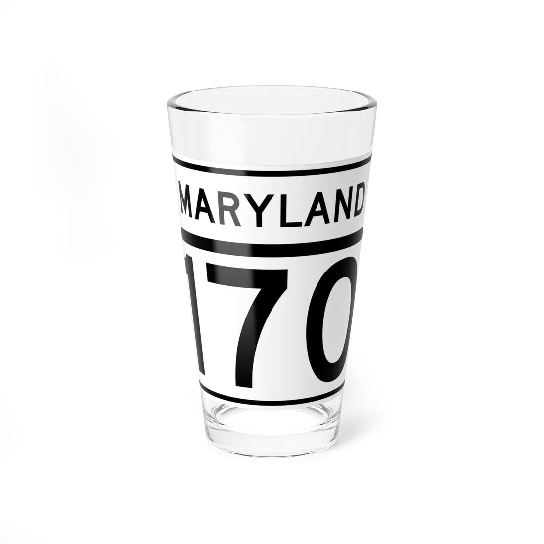 MD Route 170 (Maryland) (Road Sign) Pint Glass 16oz 16oz - Go Mug Yourself