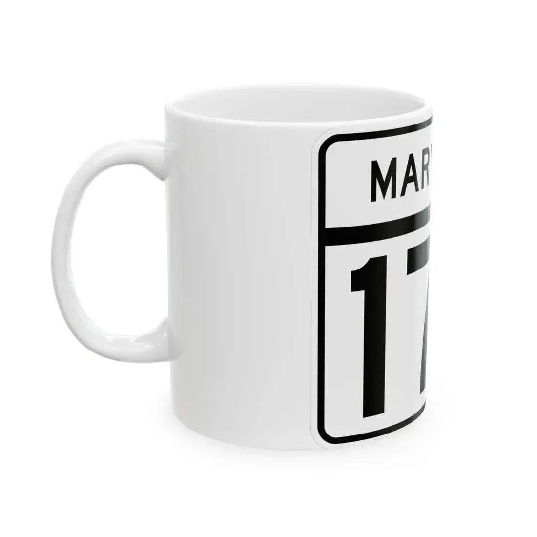 MD Route 170 (Maryland) (Road Sign) White Coffee Mug - Go Mug Yourself
