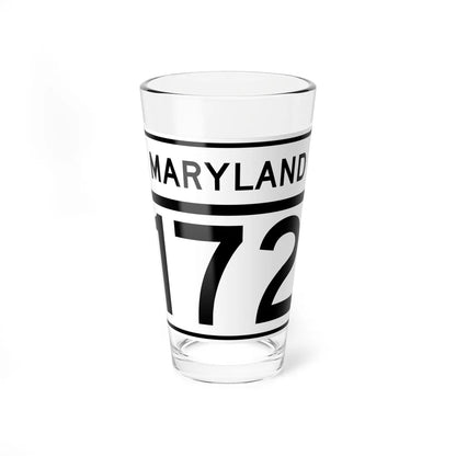 MD Route 172 (Maryland) (Road Sign) Pint Glass 16oz 16oz - Go Mug Yourself