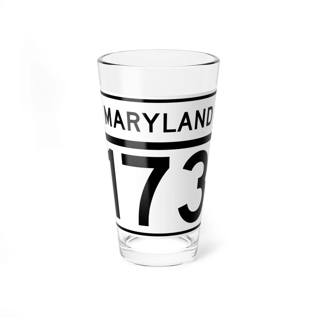 MD Route 173 (Maryland) (Road Sign) Pint Glass 16oz 16oz - Go Mug Yourself