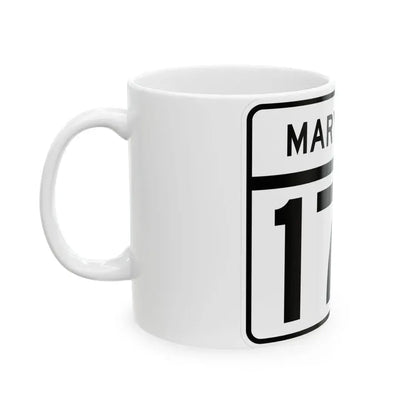 MD Route 173 (Maryland) (Road Sign) White Coffee Mug - Go Mug Yourself