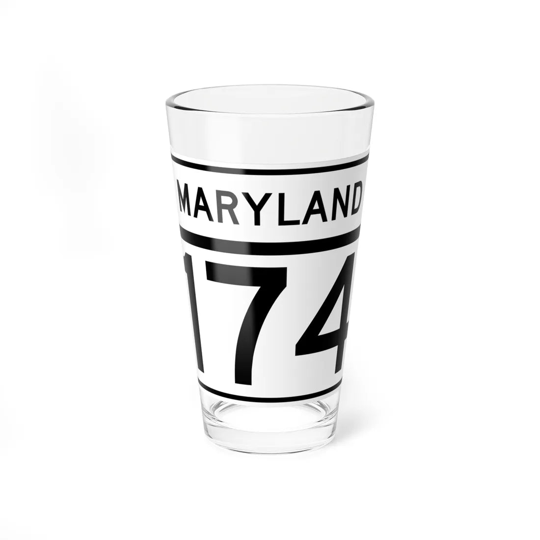 MD Route 174 (Maryland) (Road Sign) Pint Glass 16oz 16oz - Go Mug Yourself