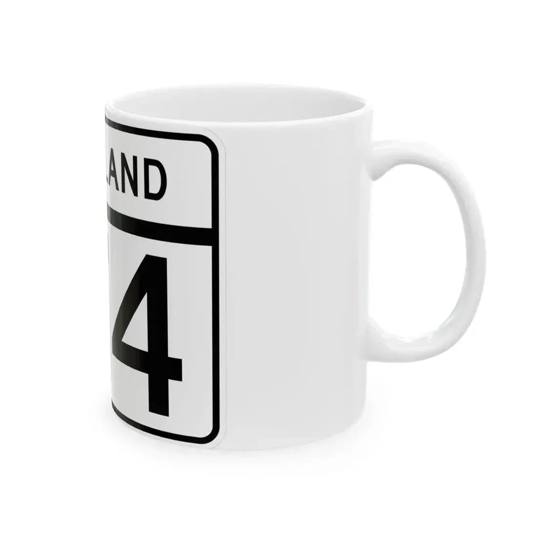 MD Route 174 (Maryland) (Road Sign) White Coffee Mug - Go Mug Yourself