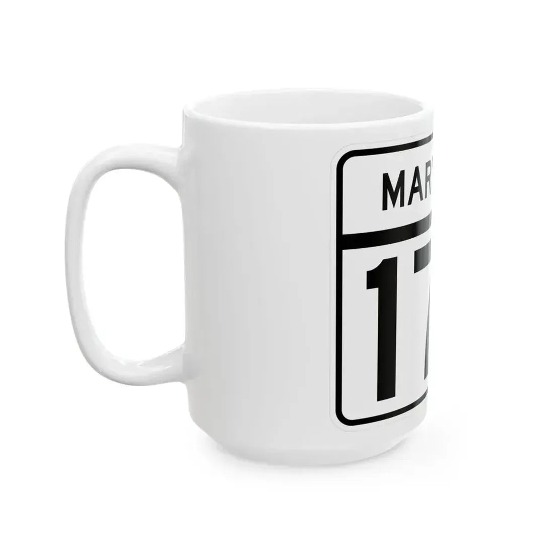 MD Route 174 (Maryland) (Road Sign) White Coffee Mug - Go Mug Yourself