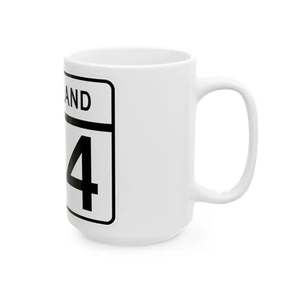MD Route 174 (Maryland) (Road Sign) White Coffee Mug - Go Mug Yourself