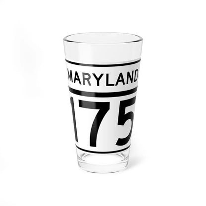 MD Route 175 (Maryland) (Road Sign) Pint Glass 16oz 16oz - Go Mug Yourself