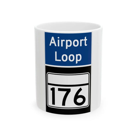 MD Route 176 Airport Loop (Maryland) (Road Sign) White Coffee Mug 11oz - Go Mug Yourself