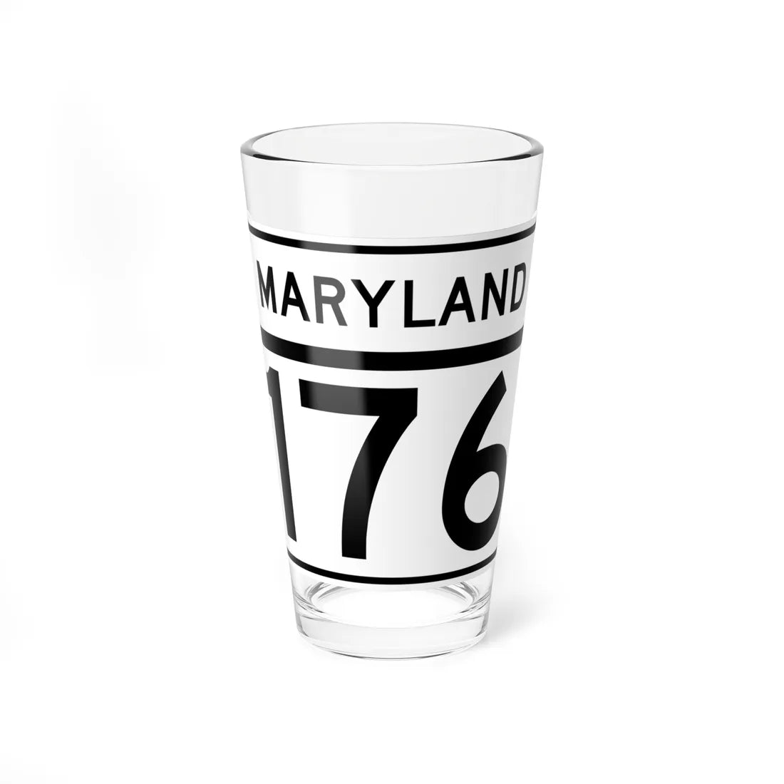 MD Route 176 (Maryland) (Road Sign) Pint Glass 16oz 16oz - Go Mug Yourself