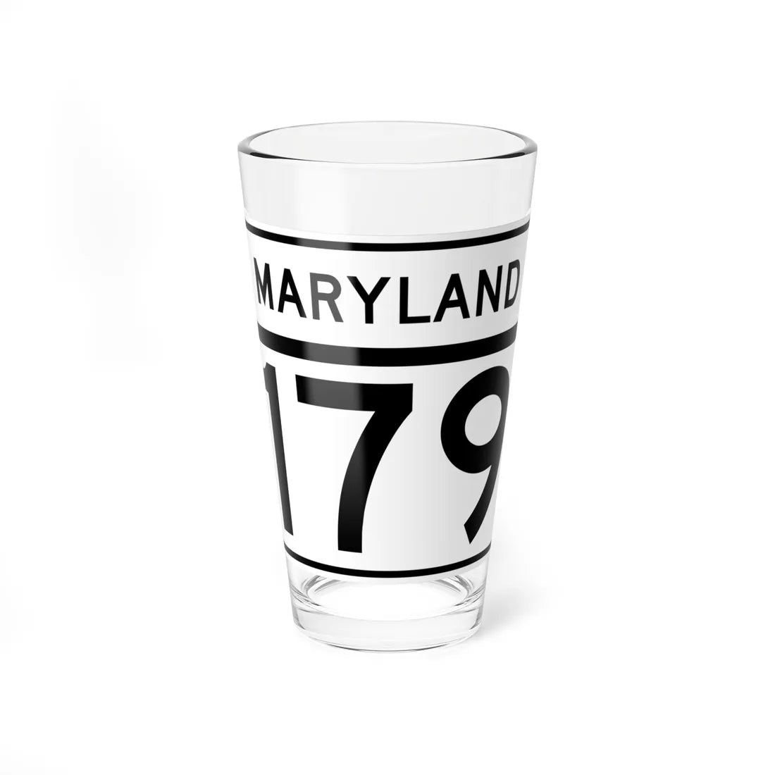 MD Route 179 (Maryland) (Road Sign) Pint Glass 16oz 16oz - Go Mug Yourself