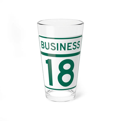 MD Route 18 Business (Maryland) (Road Sign) Pint Glass 16oz - Go Mug Yourself